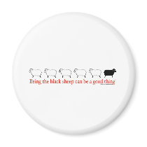 Black Sheep Refrigerator Magnets