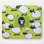 Black sheep mouse mats