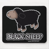 Black Sheep Mousepad by screwballgraphics Black Sheep Mousepad