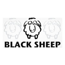 black sheep customized photo card