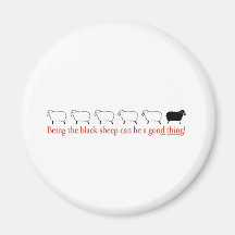 Black Sheep Refrigerator Magnets