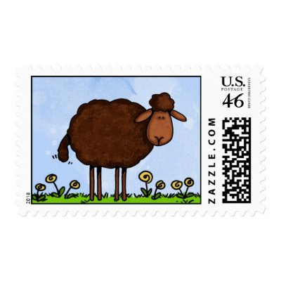 stamp philatelic with sheep images