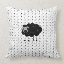 Black Sheep Throw Pillow