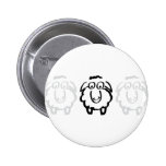 black sheep white sheeps button