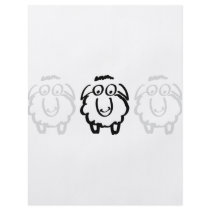 black sheep white sheeps flyer design
