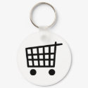 black shopping trolley keychains