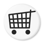 black shopping trolley fridge magnets