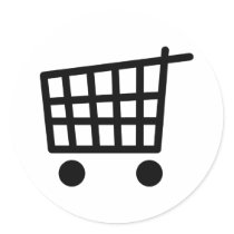 black shopping trolley stickers by Tomaniac black shopping trolley stickers