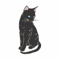 Black Siamese Cat Cut Outs