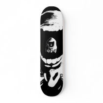 Black Silent Scream Skateboard by Skelepose Black Silent Scream Skateboard