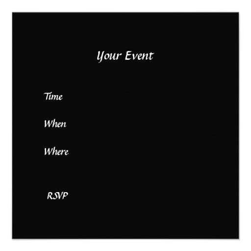 Black Silver 40th Birthday Party Invitation