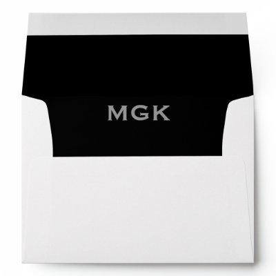 Black Silver 5x7 Envelope Wedding Bar Mitzvah by eMitz com