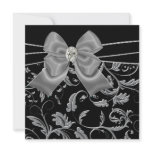 Black Silver Black All Occasion Party Invitations