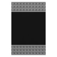 Black Silver Double Damask Stationery stationery