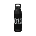 Black Silver Metal-look 2013 Graduation Drinking Bottle