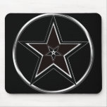 Black & Silver Pentacle with Inverted pentagram Black & Silver Pentacle with Inverted pentagram