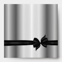 Black & Silver Tuxedo Bow Envelopes