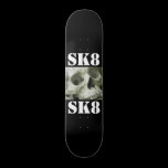 Black SK8 Board   (Skull) = Awsome. Skate Board Deck