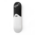 Black Skateboard and White Ghost by Paintedlynx Black Skateboard and White Ghost