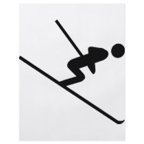 black ski-jumping icon flyers
