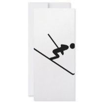 black ski-jumping icon rack cards