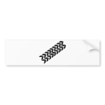 black skidmark icon bumper stickers