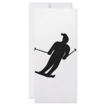 black skier icon rack cards