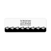 Black Skirt Tetra Fish Custom Return Address Label