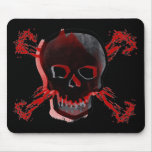 Black Skull & Bloody Cross Bones Mousepads