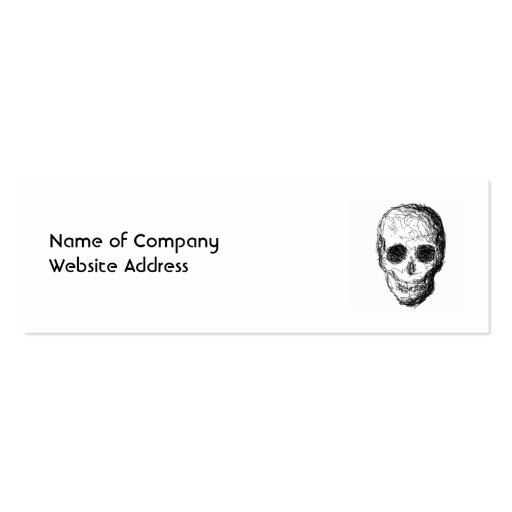 Black Skull. Business Card Templates (front side)