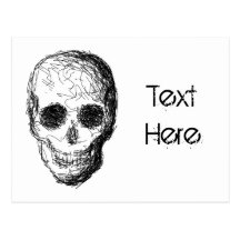 Black Skull. Post Cards