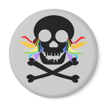 Black Skull Tears Magnets