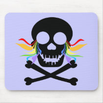 Black Skull Tears Mousepad