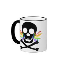 Black Skull Tears Mugs