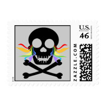 Black Skull Tears Stamps