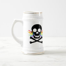 Black Skull Tears Steins Mug