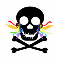 Black Skull Tears Women's Shirts