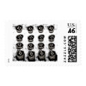 Black Skulls by Flash Allen stamp