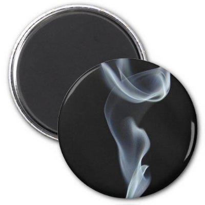 Black Smoke Fridge Magnets