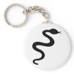 black snake icon keychains