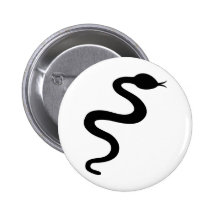 black snake icon pin