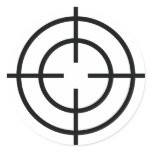 black sniper  crosslines icon stickers