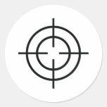 black sniper  crosslines icon sticker