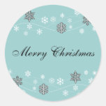 Black Snowflakes Holiday Stickers