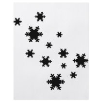 black snowflakes icon flyers