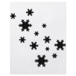 black snowflakes icon personalized flyer