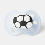 Black Soccer Ball pacifiers