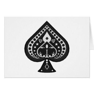 Black Spades: Playing Cards Suit: by spiritswitchboard