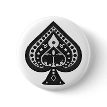 Black Spades: Playing Cards Suit: buttons by spiritswitchboard Black Spades: Playing Cards Suit: buttons