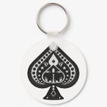 Black Spades: Playing Cards Suit: keychains by spiritswitchboard Black Spades: Playing Cards Suit: keychains